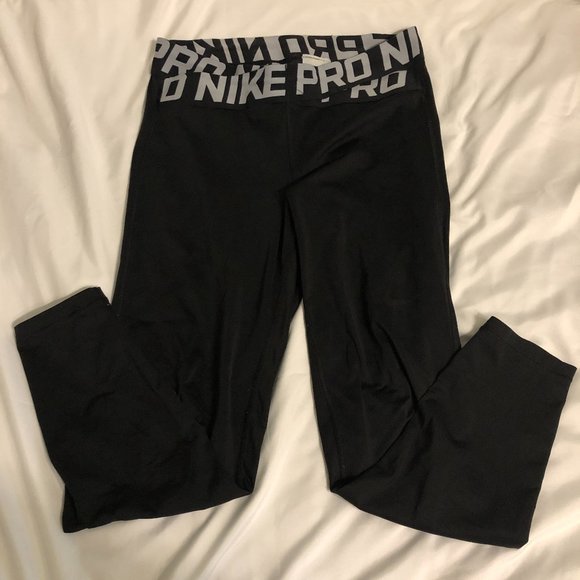 Nike Pants - Nike Pro Black Dri-Fit Intertwist Training Tights